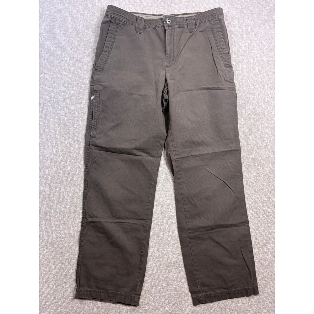 Columbia Mens Brown Omni-Shield Cotton Canvas Cargo Pants 34x32